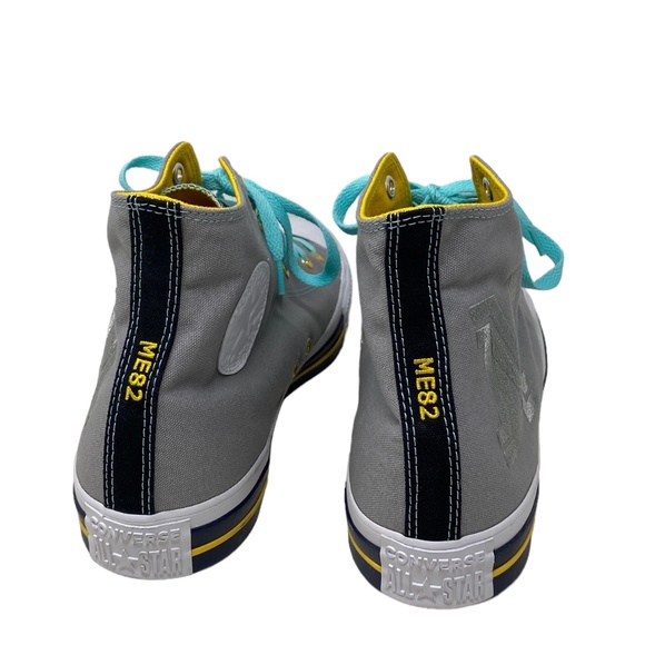 Converse Chuck Taylor High Top Gray Blue Canvas Men’s Sneakers Custom 169748C-M - Picture 3 of 11